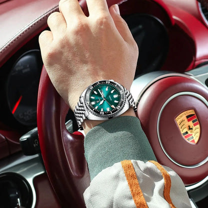 Relógio Poseidon Blue  Masculino - Aço Inoxidável