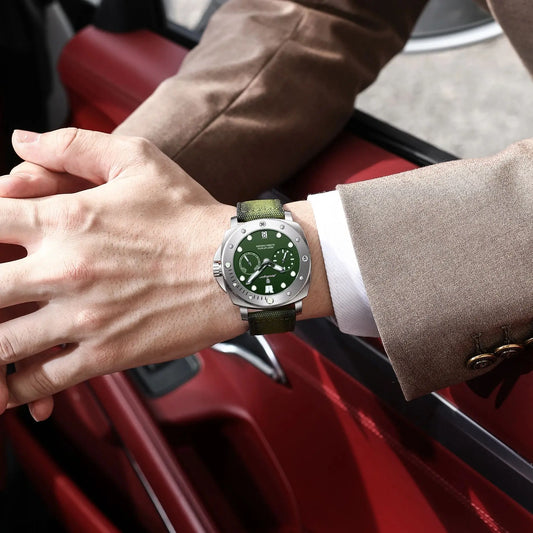 Relógio Poedagar Forest Edition – À Prova d’Água Design Fashion, Pulseira em Nylon